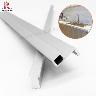 T8 Aluminium Handle Profile For Kitchen 3mm Thickness Sandblasted