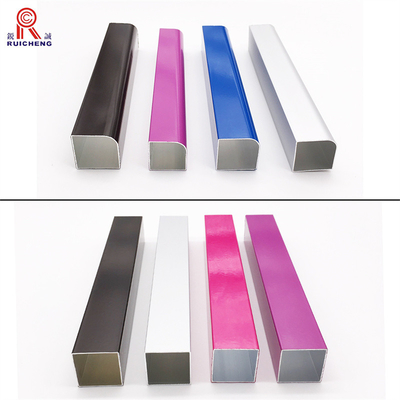 Sandblasting Seamless Extruded Aluminum Tube 9mm Height For Outdoor